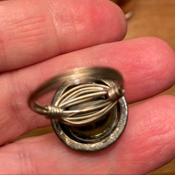 Antique Button Ring - Picture 7 of 7